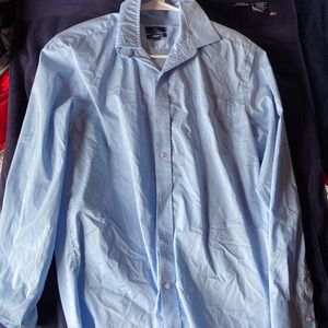 Blue button down